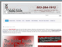 Tablet Screenshot of hobbysmith.com